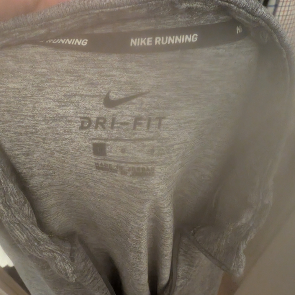 Nike Dri-FIT Heather Gray Running‎ Half Zip